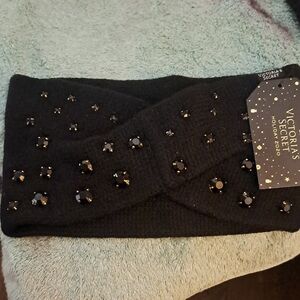 Victoria's Secret Black Beaded Hairband